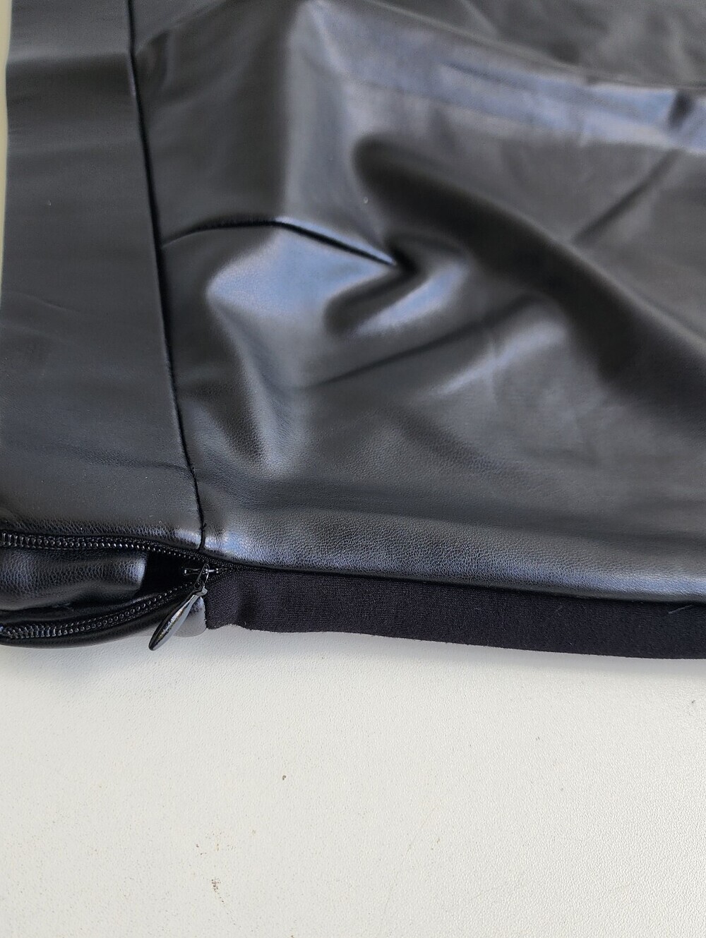 Talbots Portland Faux Leather Leggings Womens Skinny Pants Stretch Black Sz 14 - Picture 16 of 16